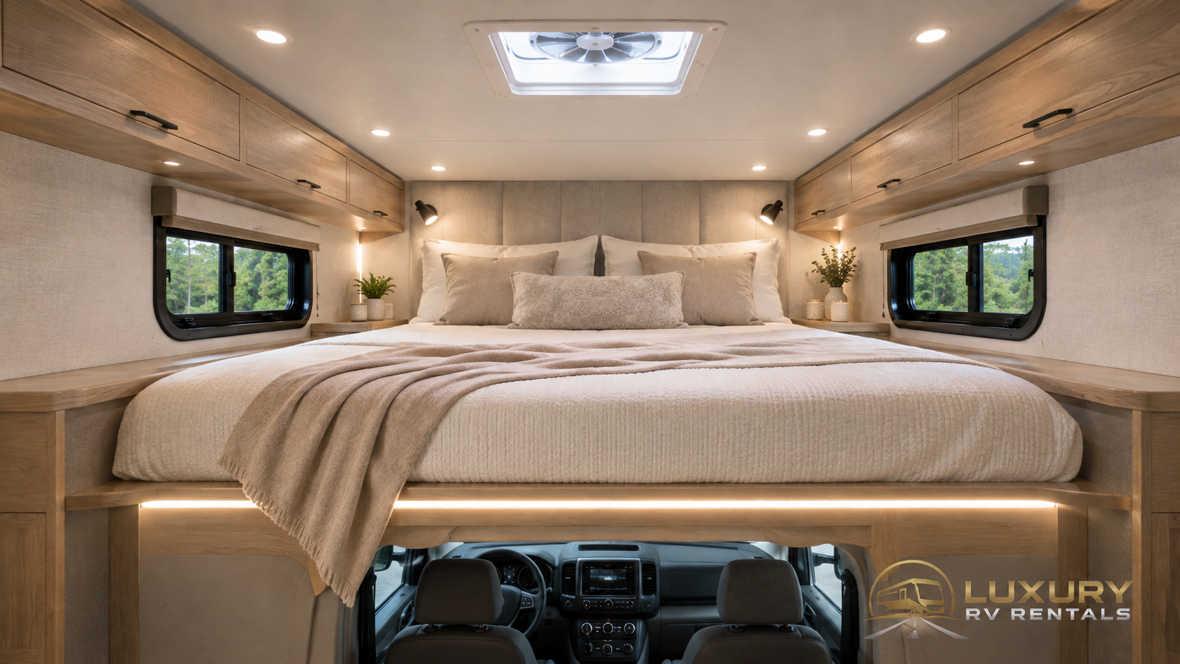 Sleeping Space motorhome view 2